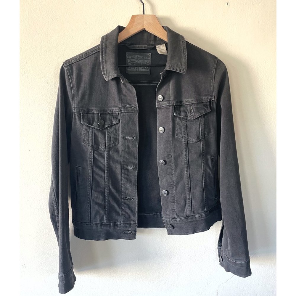 Levi's Denim Trucker Jacket Dark Gray Size XS